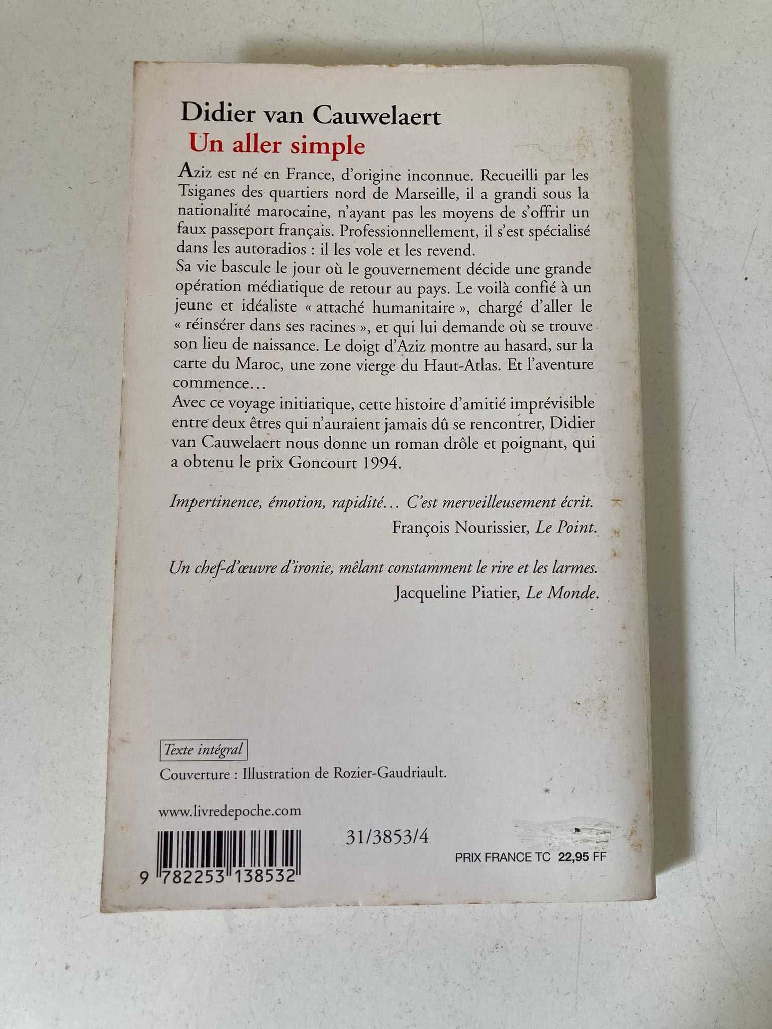 Livro - Un Aller Simple (ctt editorial grátis)