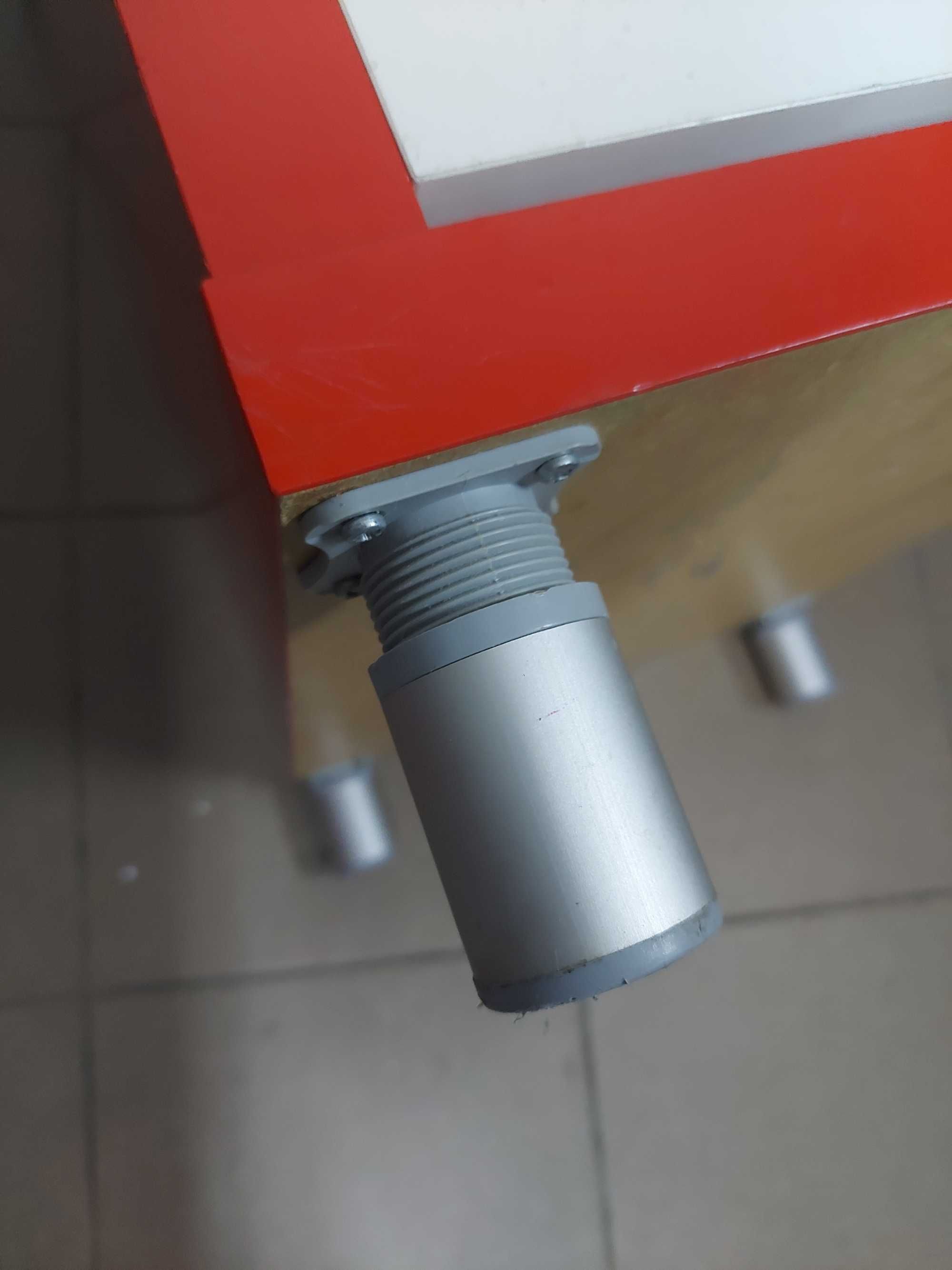 szafka ikea czerwono-biala, 3 szuflady