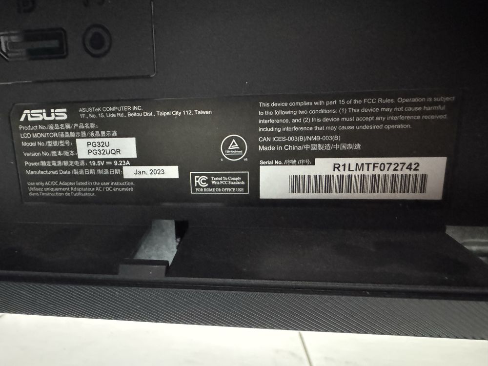 Монітор ASUS ROG Swift PG32UQ 4k/32"