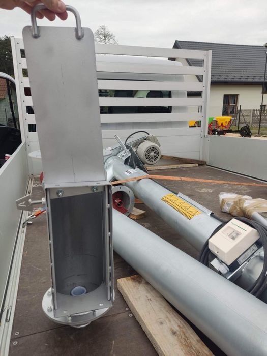 ocynkowana rura 2m do zmijki do zboża - podanijk zboża kukurydzy