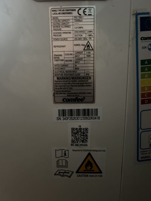 Desumificador/ar condicionado/ventilador