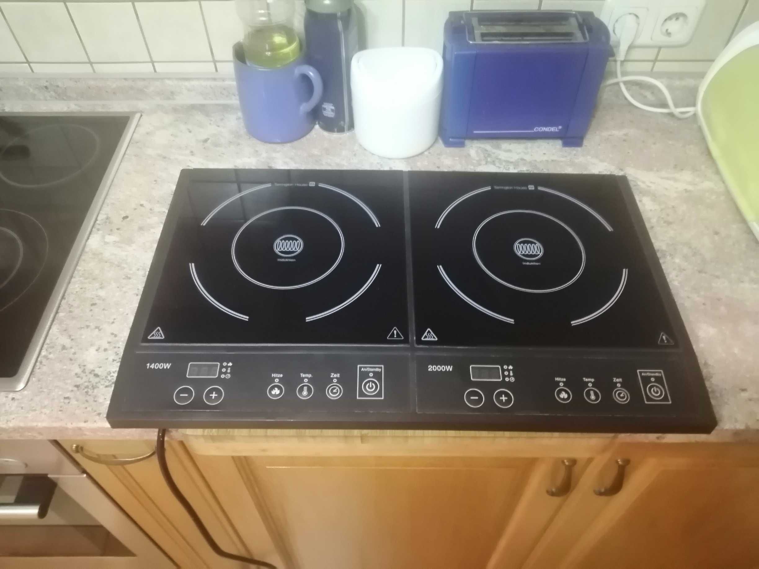 Kuchenka indukcyjna 2 palniki przenosna 1400 i 2000W  Model DIC 3400