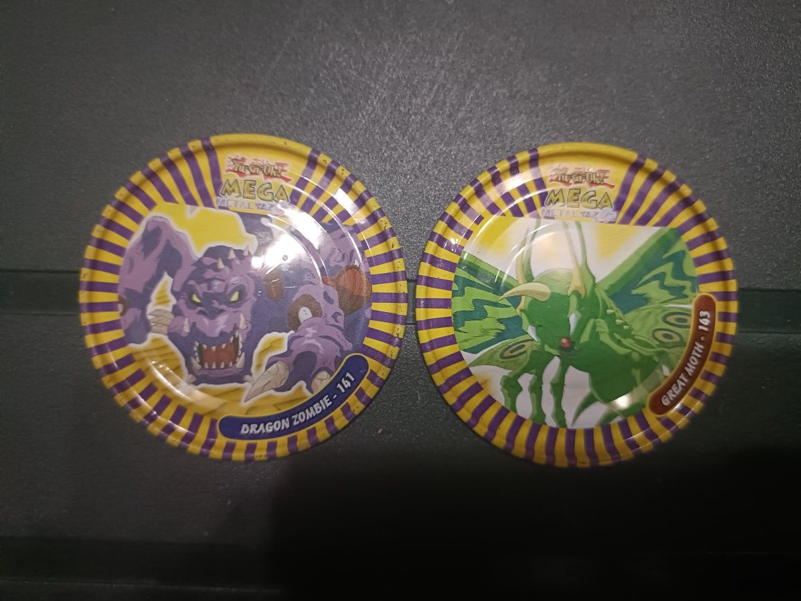 4 Mega Metal Tazos Yu-Gi-Oh