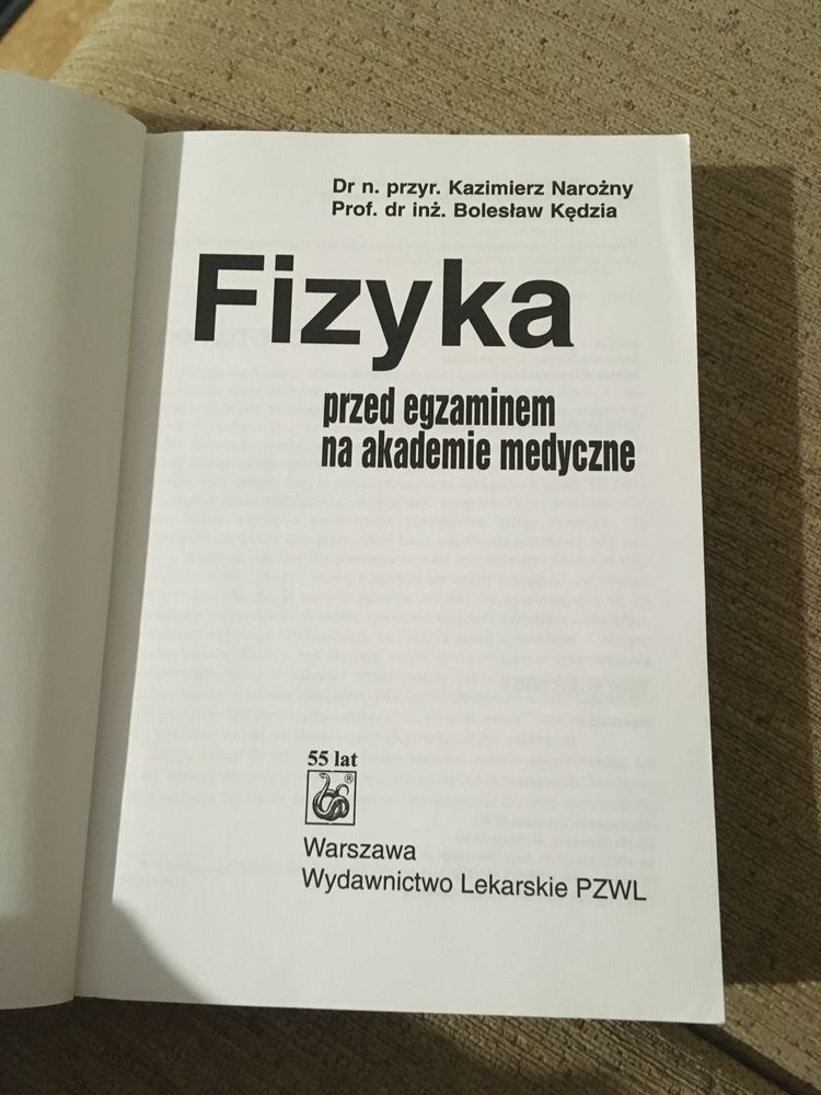Fizyka przed egzaminem na uczelnie medyczne