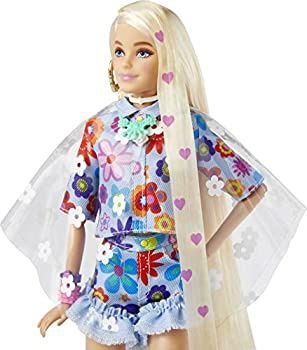 Барби Экстра № 12 в цветочном костюме Barbie Extra doll #12 іn floral