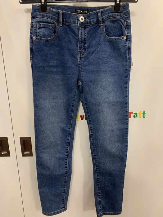 Jeansy/ dżinsy dziewczęce, r. 152 nowe