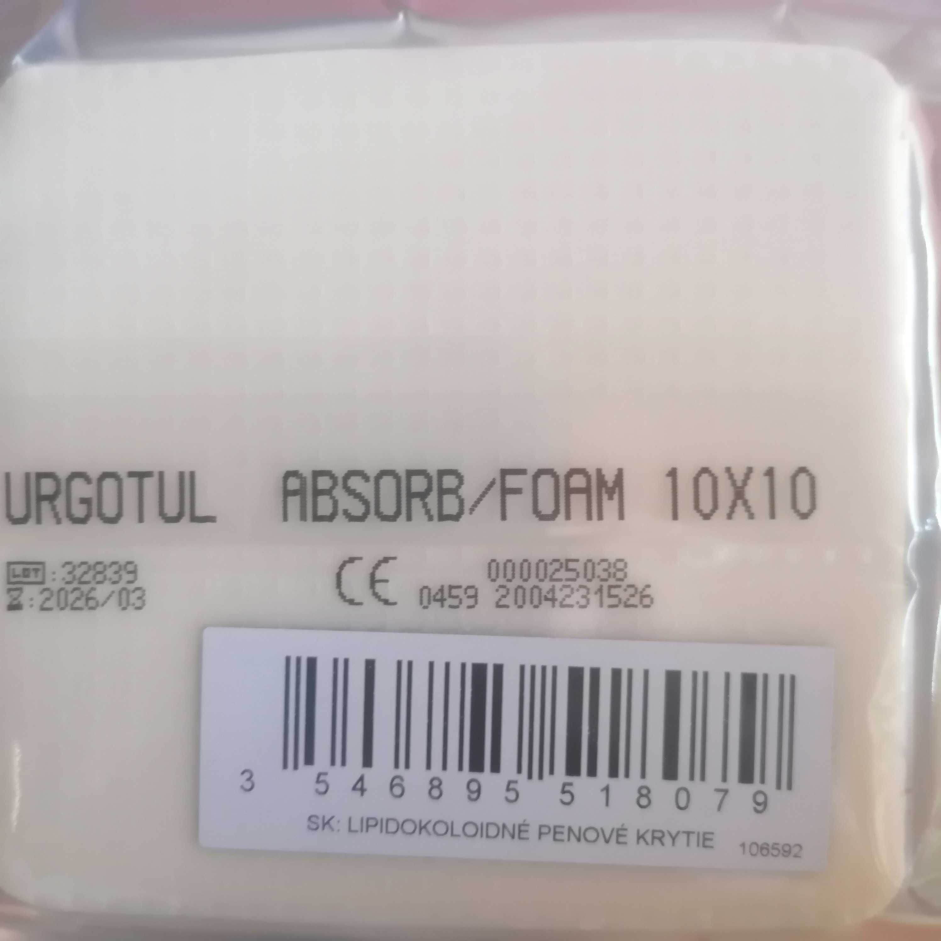 Opatrunek piankowy 10x10 UrgoTul Absorb Border