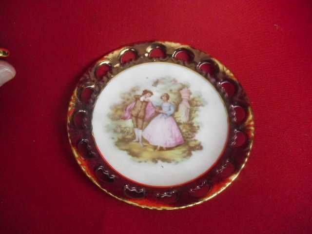Conjunto de chávena e pires Japonês vintage da Ohashi China 1932