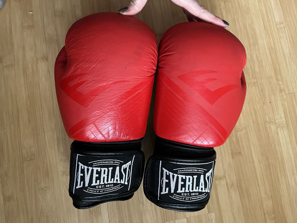 Рукавиці боксерські шкіряні EVERLAST