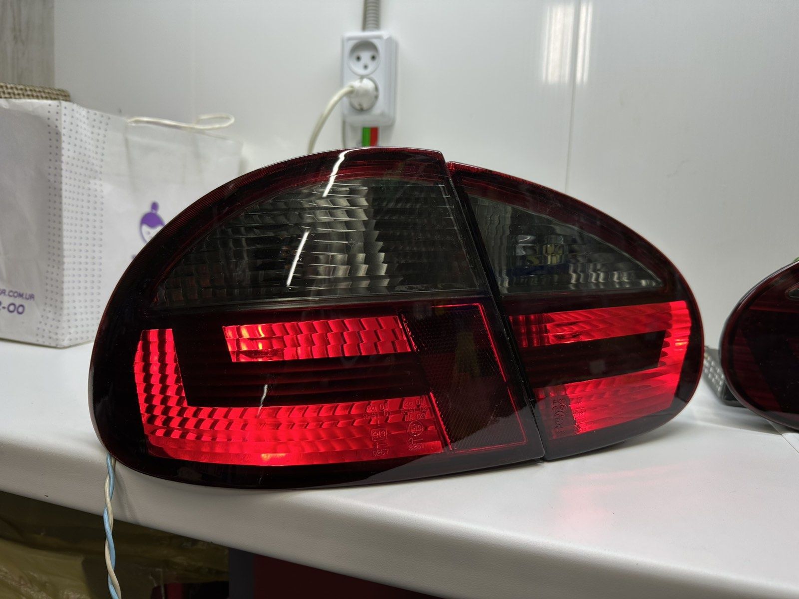Стопы ланос  установка лінз LED лампи реле поворотів фары на ланос Led