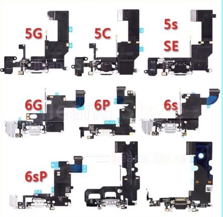 Шлейф зарядки iphone 5,5C,5s,6,6s,7,7+,8,8+,11,XR