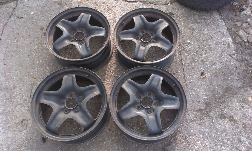 17” - felgi STRUKTURALNE - 5x114,3 / 5x115 - Hyundai Kia Mazda Toyota Mitsubishi , Renault Nissan Dacia Opel Astra Mokka - Oryginał: GERMANY - Stalowe 5x114,3 , r17 cali