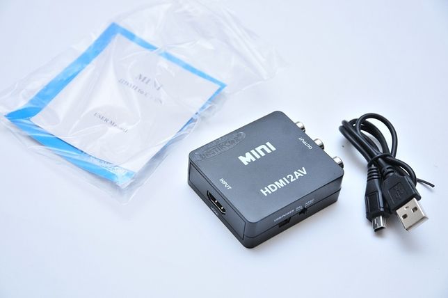 Конвертер ЦАП HDMI to AV RCA(тюльпаны) адаптер 1080p 720i HDMI2AV