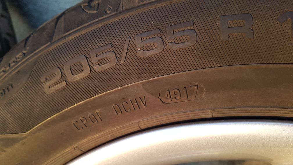 Alufelgi z oponami 16 cali 5x112 205/55/16 VW AUDI