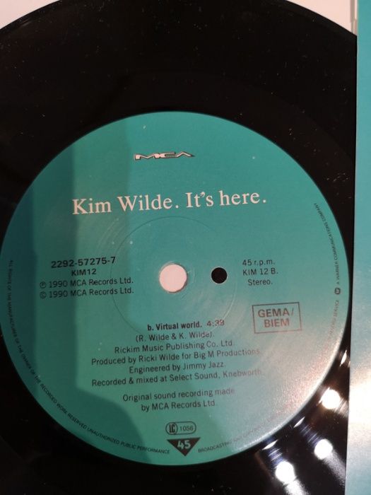 Kim Wilde płyta winylowa rock pop muzyka autentyk