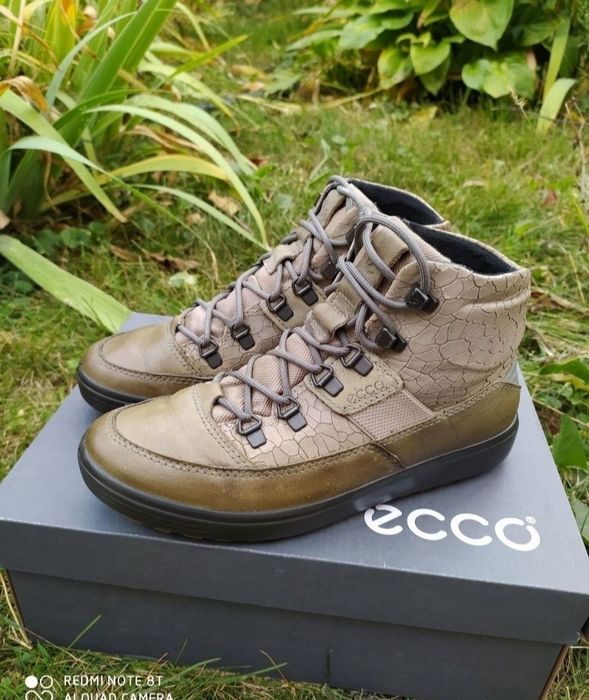 Ecco 41 ботинки жіночі чоботи шкіряні черевики сапоги взуття ессо