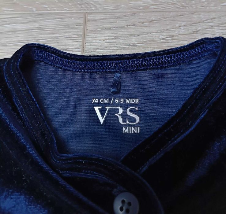 Sweterek bolerko welurowe granat 'VRS' 68/74