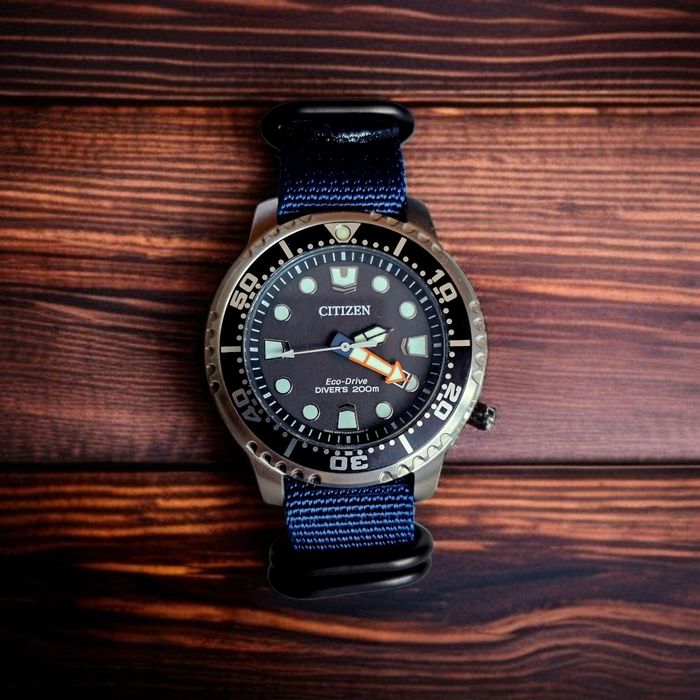 Pasek do zegarka Nato Zulu Strong PVD 20 mm do Citizen BN0151