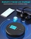Discman Odtwarzacz CD 2000mAh Fm Aux Usb Bluetooth 5.1