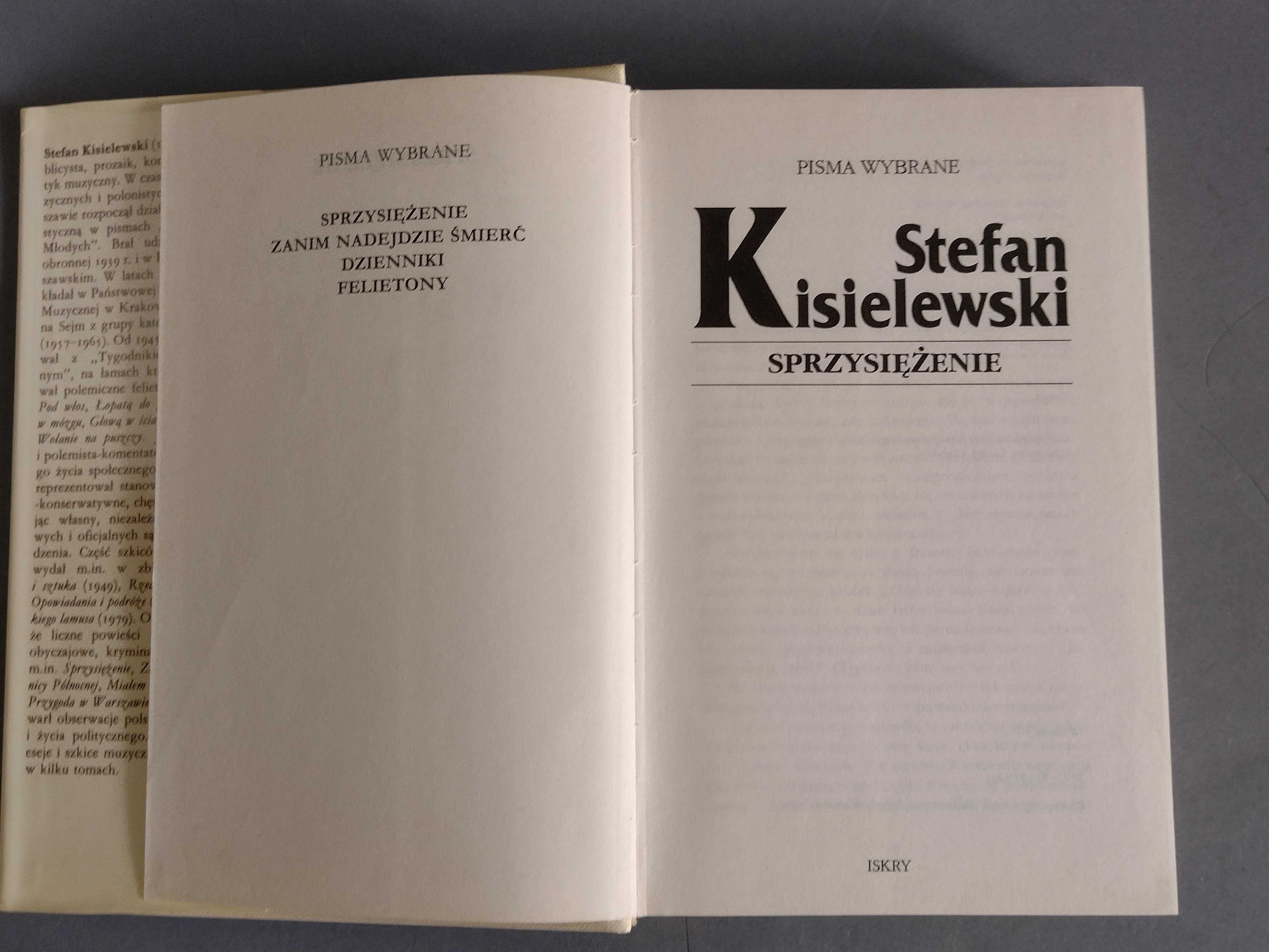 St. Kisielewski - Sprzysiężenie- Pisma Wybrane- Iskry 1995 r