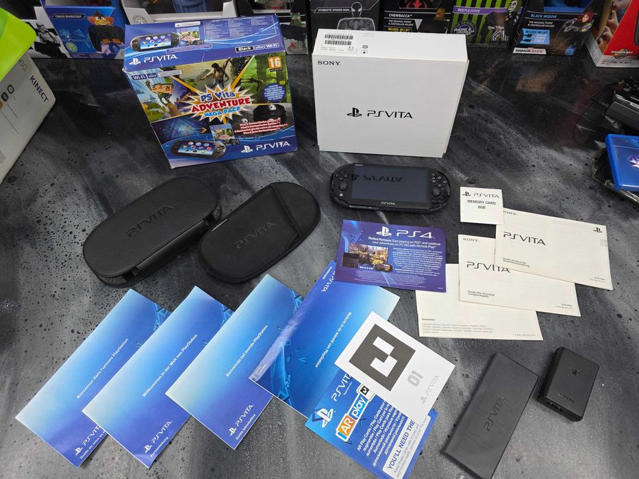 Konsola PSV PS Vita 2004 WiFi MEGA PACK 2 pokrowce karta 8GB Gwarancja