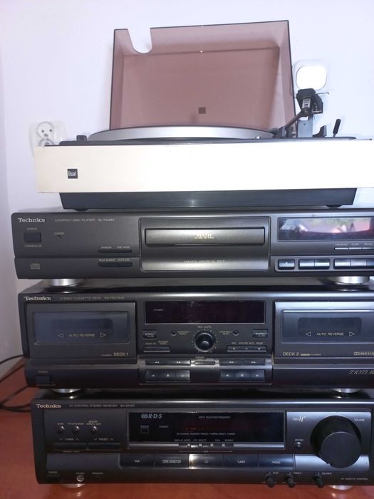 Wieża Technics z kolumnami ALTUS 110 z pilotem