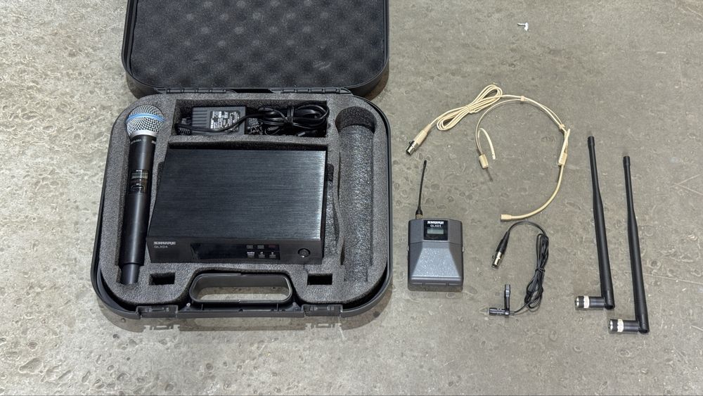 Shure QLXD Beta58, ручний мікрофон, бодіпак,головна гарнітура,петличка