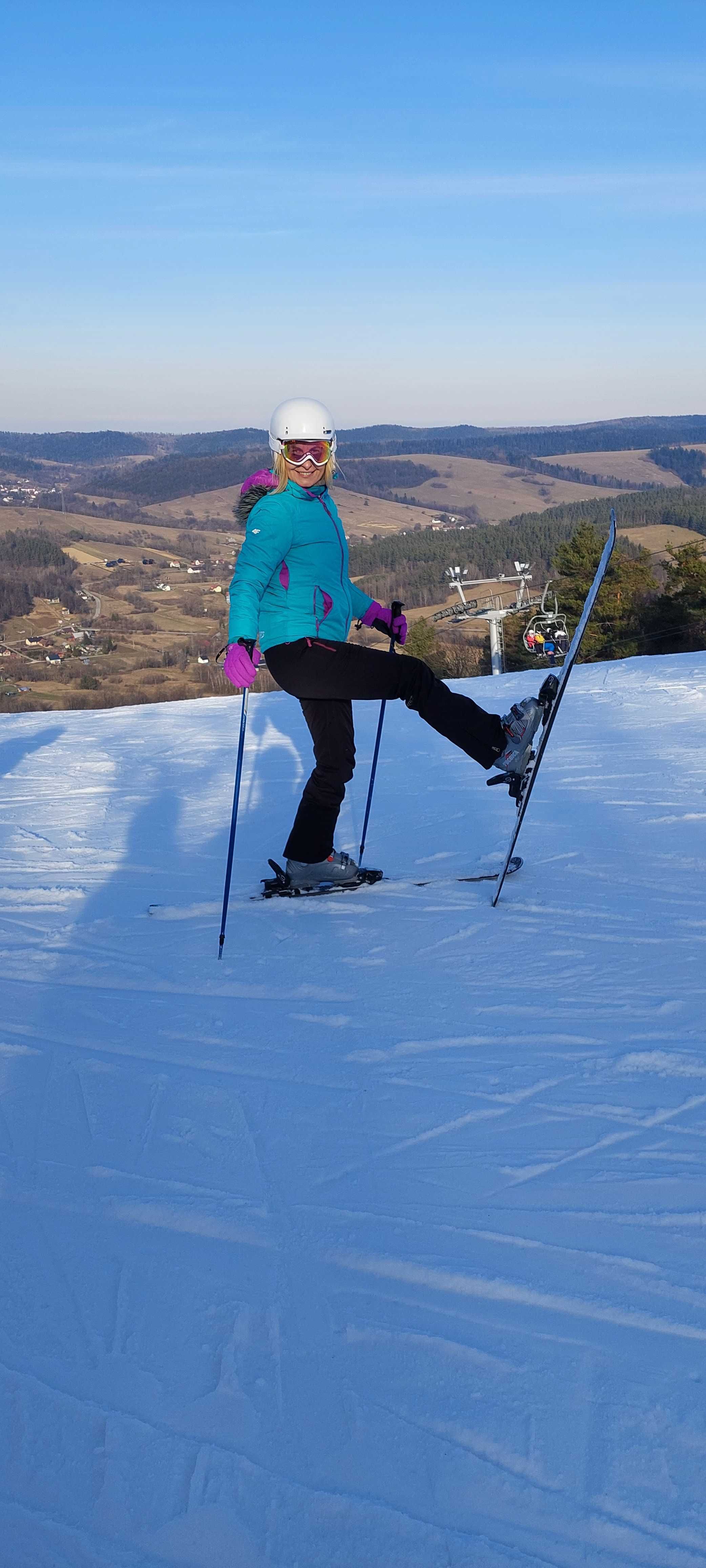Kask narciarski Barbie wraz z goglami dla dziewczynki M