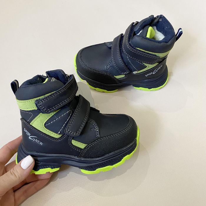 Зимові черевики чобітки зимние ботинки для мальчика 22 24 25 26 27