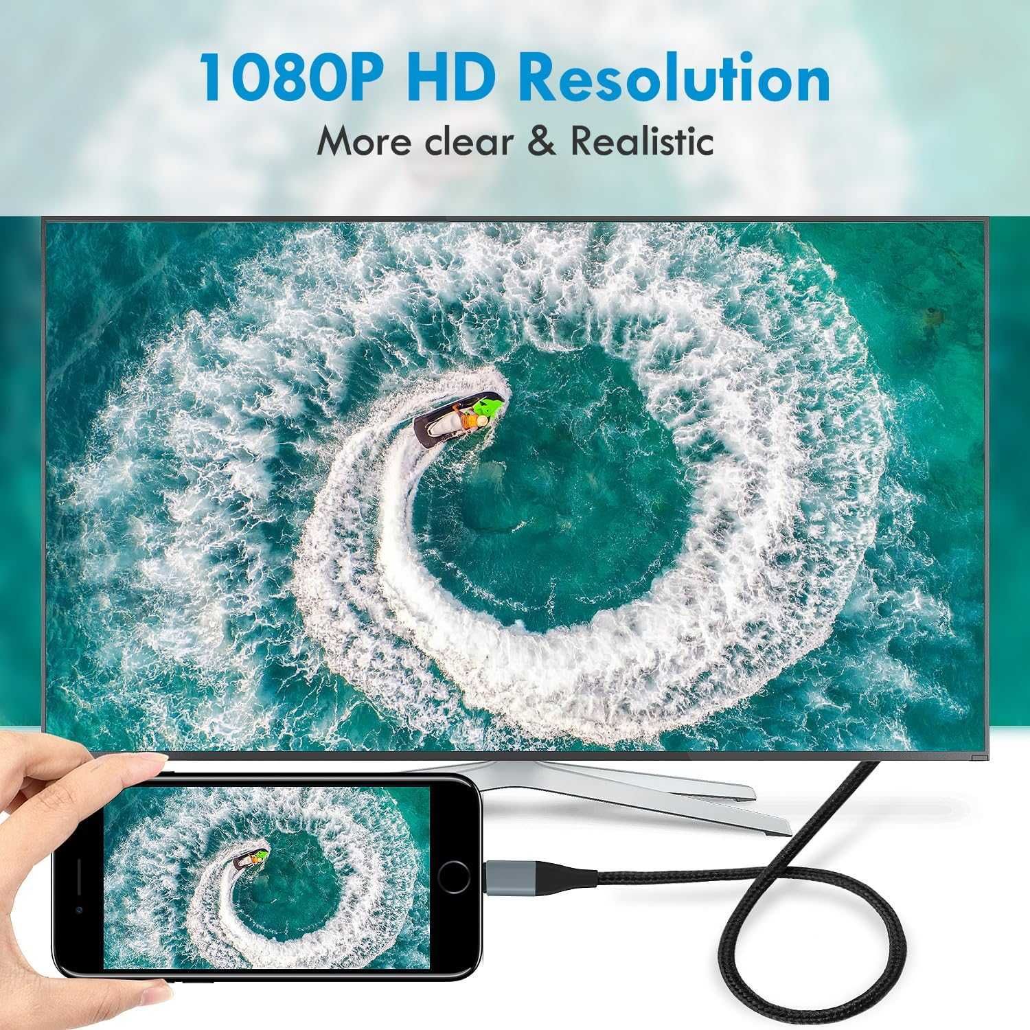 Adapter kabel przejściówka HDMI Apple Iphone 2m SPP735