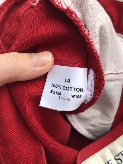 Червоні джинсові шорти жіночі