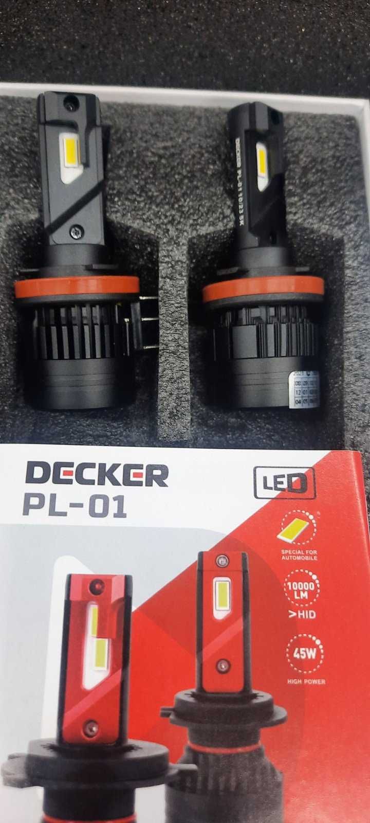 лед лампи Decker PL-01 H15, Н1, H11, 9005, H4, D1/D2/ 10000 Lm 9-32В