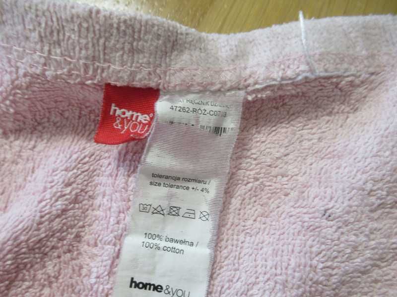 Home&You ręcznik kot kaptur różowy 65x122