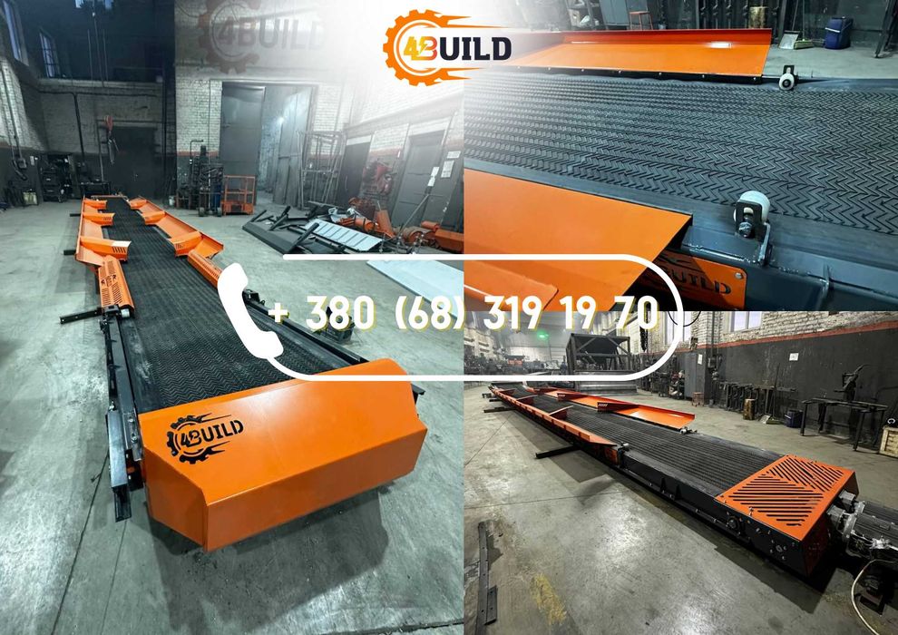 Наклонный транспортер для портов, ленточный конвейер 300 т/час