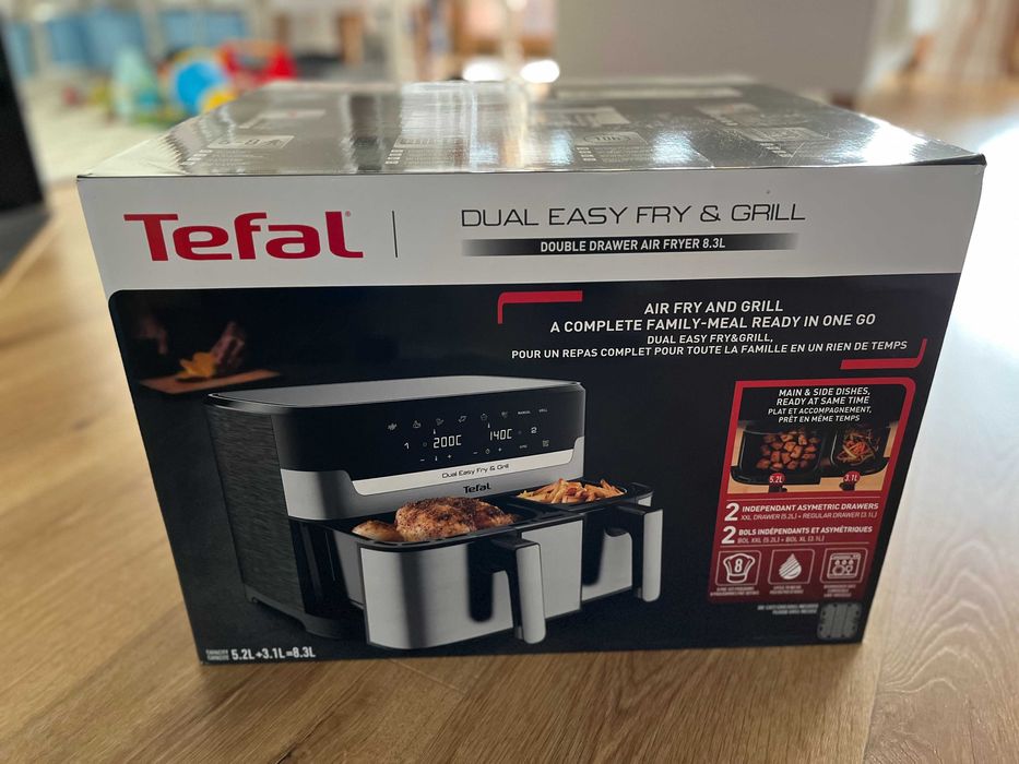 Air Fryer TEFAL Dual Easy Fry & Grill 8.3l