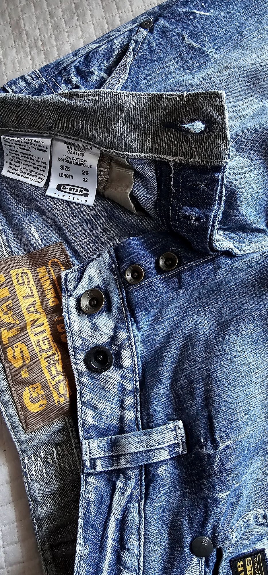 Jeansy niski Stan dzwony G-Star Raw retro Vintage y2k 90s 00s grunge