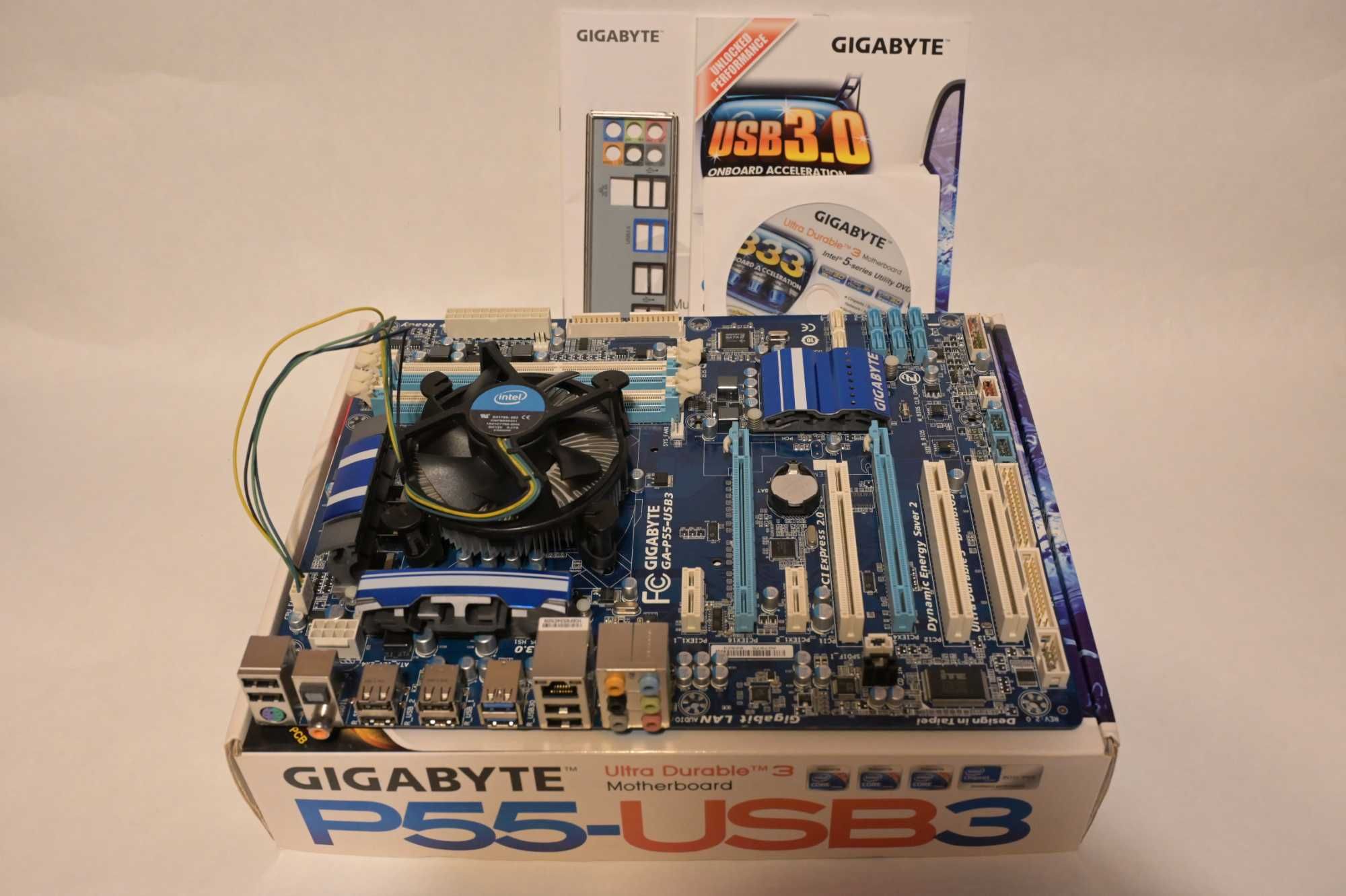 Płyta główna Gigabyte P55 USB3 + procesor Intel Core I5-661.