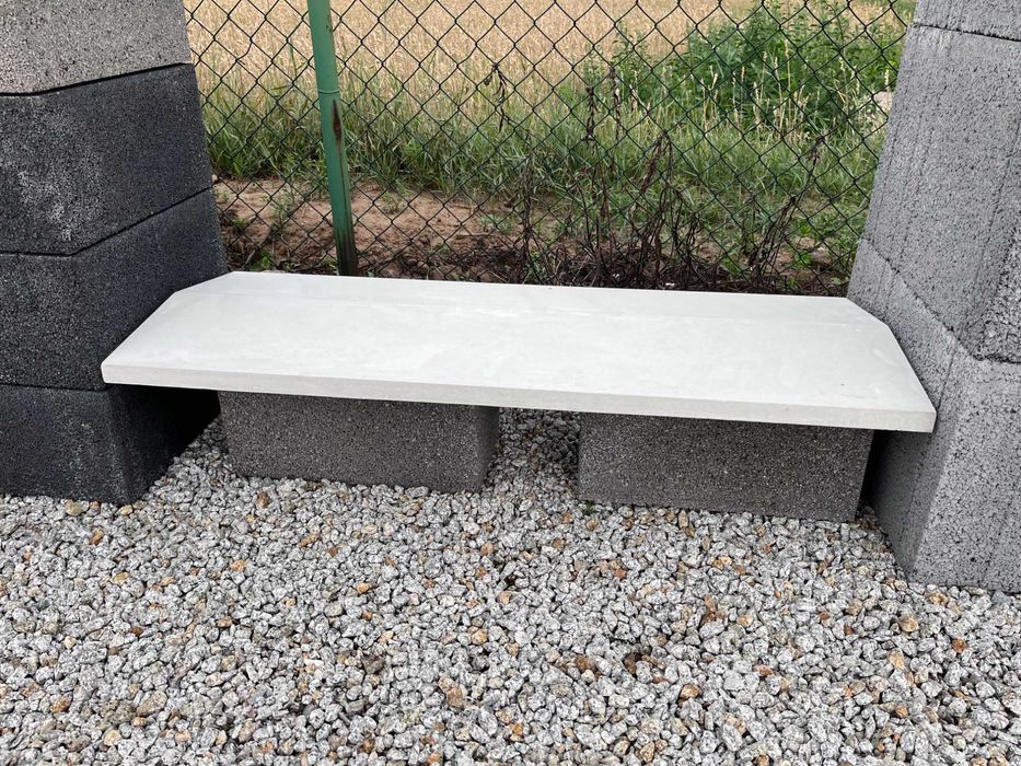 Daszek betonowy dwuspadowy 31 x 102 cm, daszki na wymiar