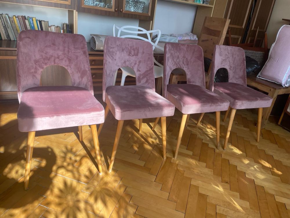 Komplet krzeseł PRL