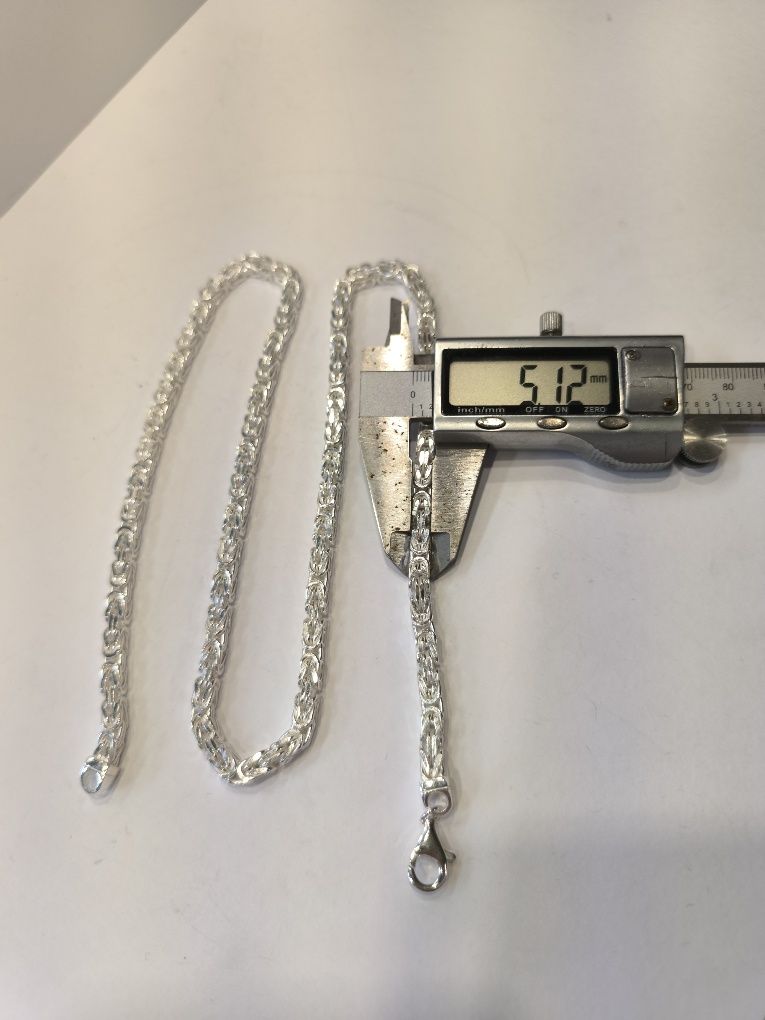 Łańcuszek srebrny Królewski 64cm 93gr