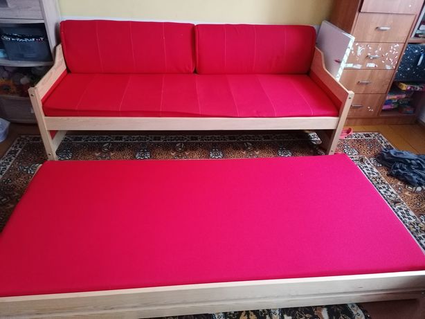 Łóżko dla dzieci podwójne +dwa materace