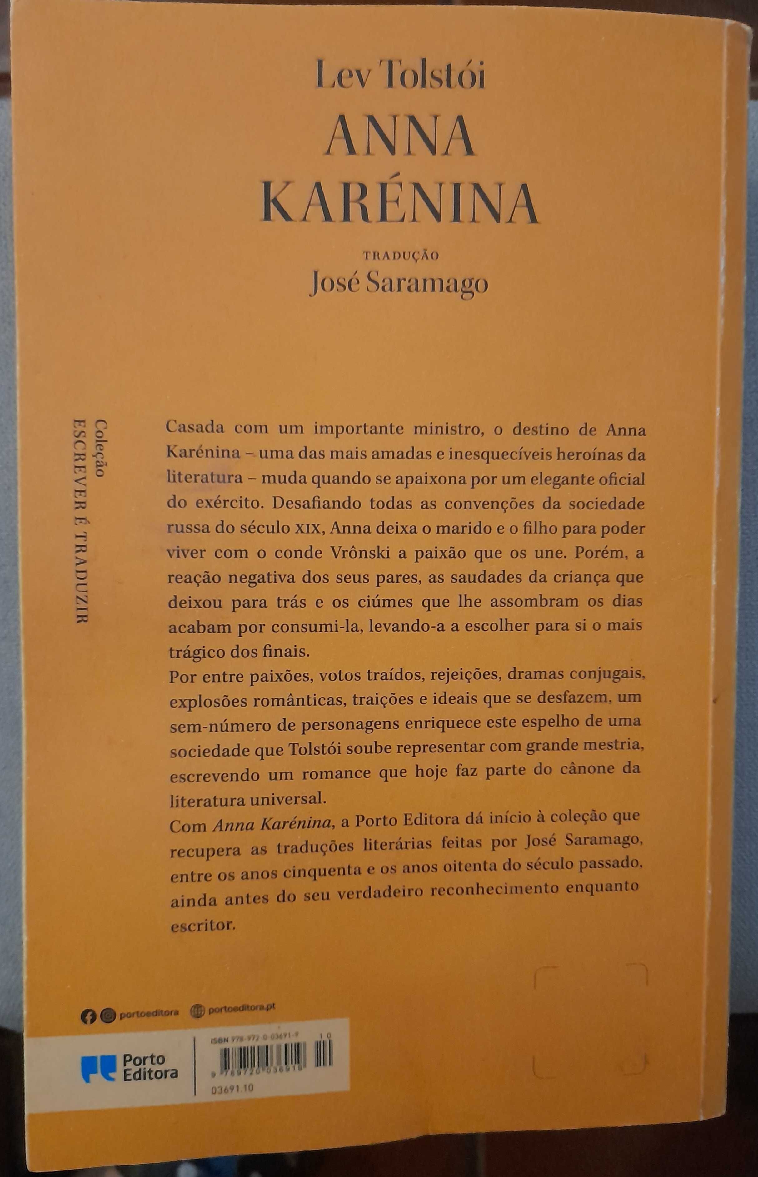 ANNA KARÉNINA, de Lev Tostói
