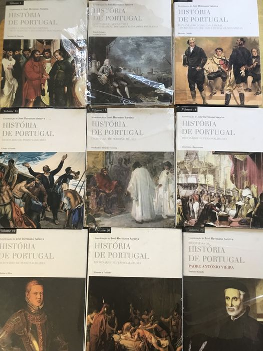 Varios livros Historia Portigal e Historia Mundo