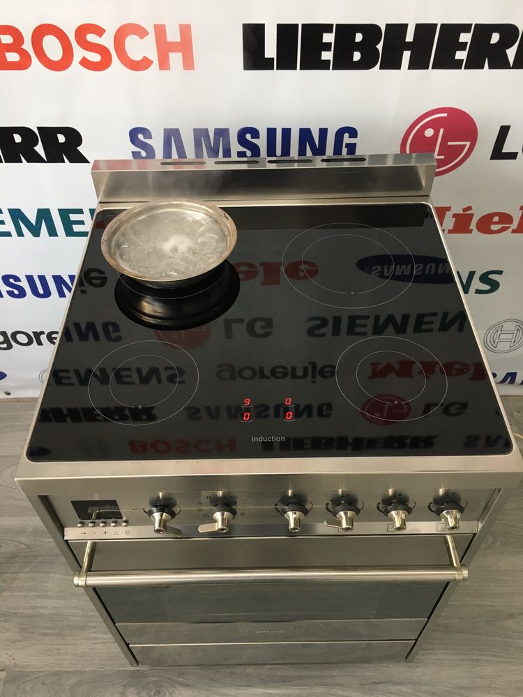 Елекроплита Smeg CE6IMX нержавійка 220-380V, електрична плита 2018року