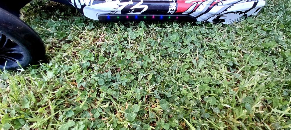 Hulajnoga 3-kołowa, świecące koła i boki