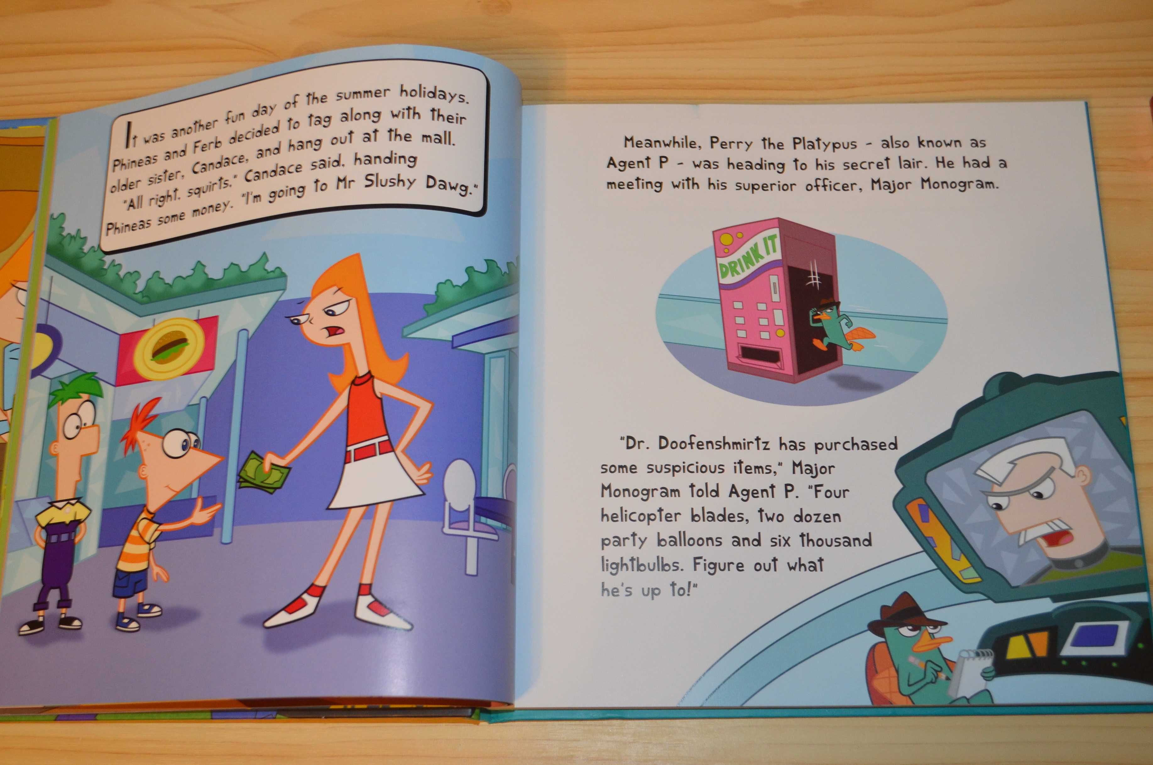 Phineas and ferb, storybook, дитяча книга англійською