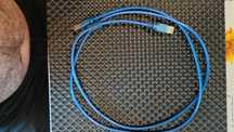 Kabel USB A-B posrebrzany