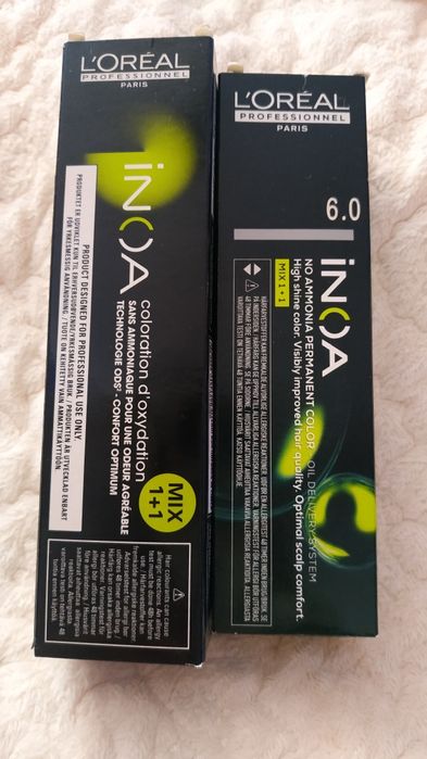 Loreal INOA 2 szt farba do włosów bez amoniaku 6.0/2x60g