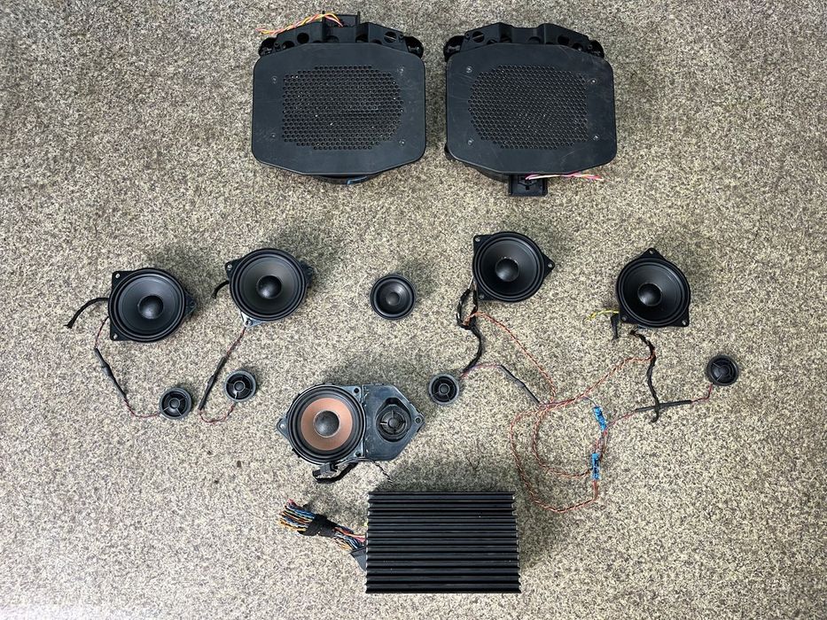 Glosniki glosnik wzmacniacz HiFi subwoofer syczki zestaw audio BMW E70 X5