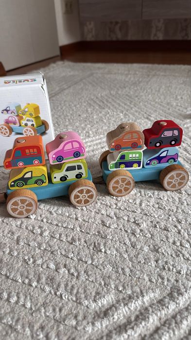 Деревяний потяг констуктор + 18 місяців